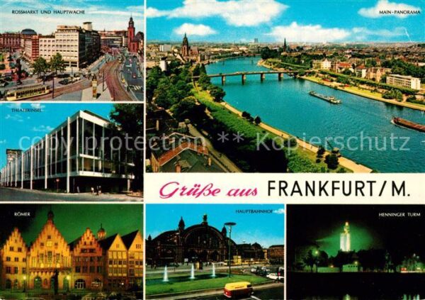 Frankfurt Main Rossmarkt Hauptwache Theaterinsel Römer