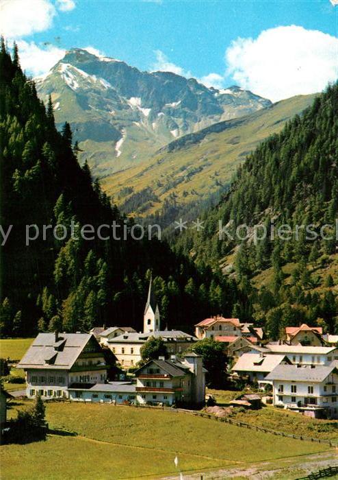 Mallnitz Kaernten Ortsansicht mit Kirche Blick gegen Geis