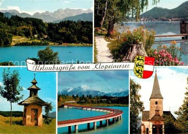 Klopeinersee Panorama Alpen Kärntner Bildstock Staus