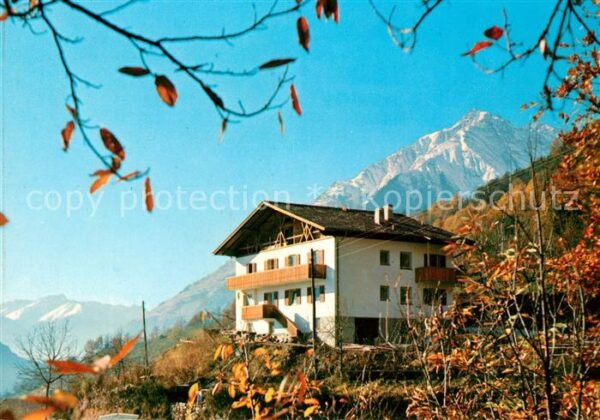 Dorf Tirol Pension Oberanger Herbststimmung Alpen