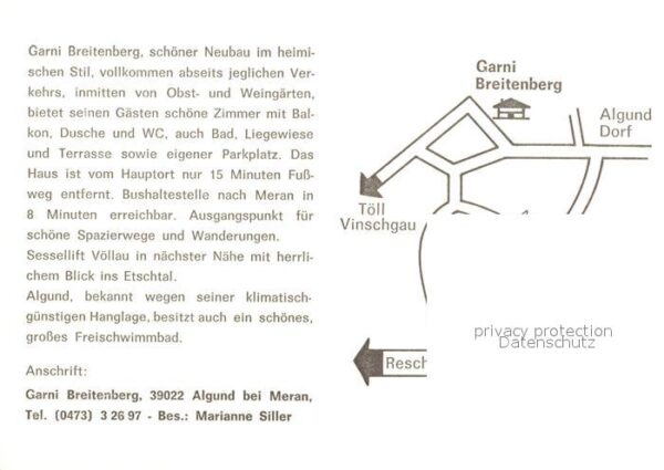 Algund Merano Garni Hotel Breitenberg – Bild 2