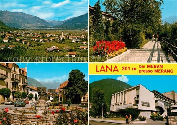 Lana Meran Gesamtansicht mit Alpenpanorama Kurprom