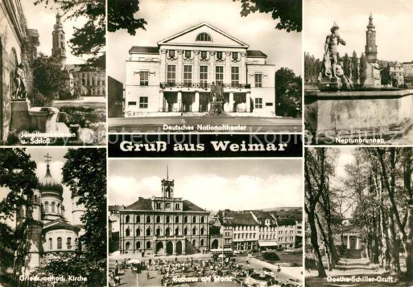 Weimar Thueringen Jünglingsbrunnen Schloss Deutsches Nati