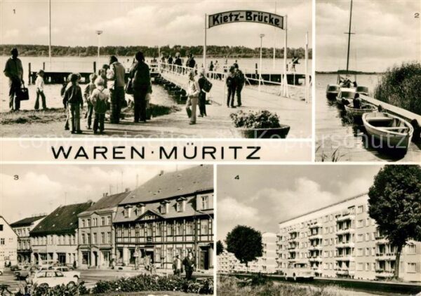 Waren Mueritz Kietzbrücke Markplatz Neubauten Mecklen