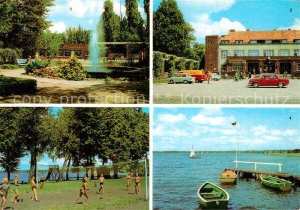 Wandlitz Wandlitzsee Anlage Springbrunnen Bahnho