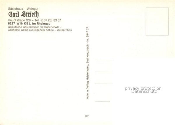 Winkel Oestrich-Winkel Gästehaus Weingut Carl Strieth – Bild 2