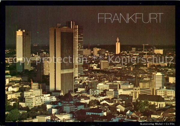 Frankfurt Main Fliegeraufnahme