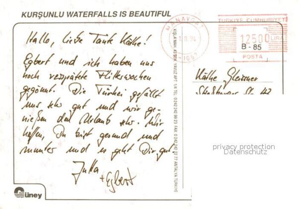 Antalya Kursunlu Selalesi Wasserfälle Naturaufn – Bild 2