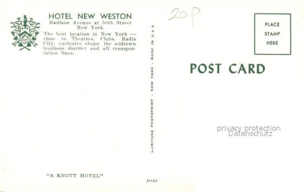 New York City Hotel New Weston Madison Avenue – Bild 2