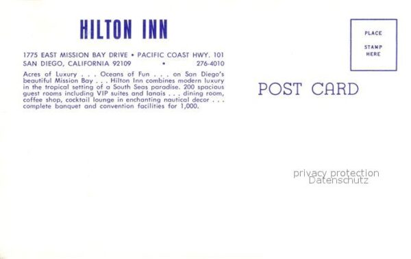 San Diego California Hilton Inn Abendstimmung – Bild 2