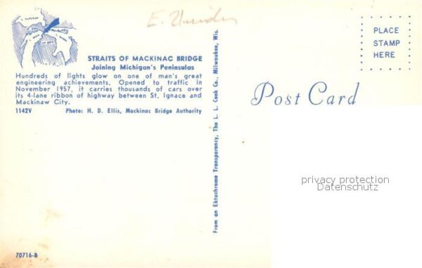 Peninsula United States Straits of Mackinac Bridge – Bild 2