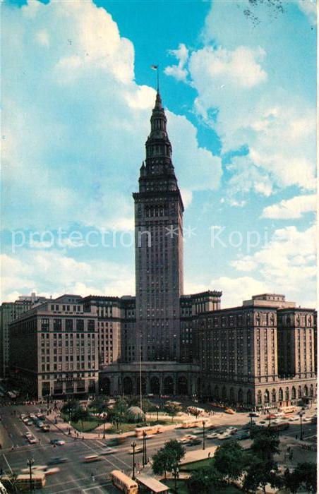 Cleveland Ohio Terminal Tower Building Public Square