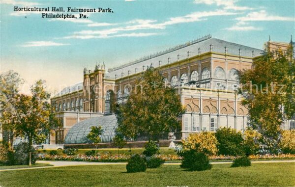 Philadelphia Pennsylvania Horticultural Hall Fairmount Park