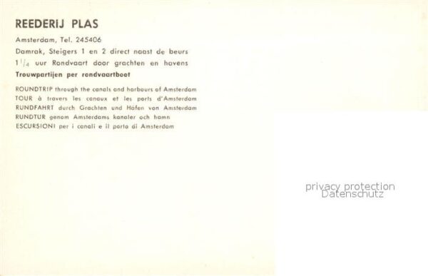 Amsterdam Niederlande Reederij Plas – Bild 2