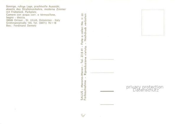 Ortisei St Ulrich Pension Fedes – Bild 2