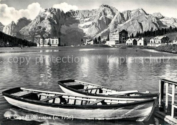 Lago di Misurina Boote Panorama