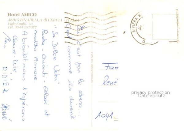 Pinarella di Cervia Hotel Amico – Bild 2