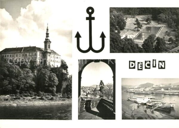 Decin Boehmen Elbschifffahrt Schwimmbad Schloss