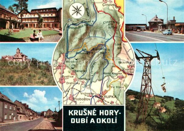 Dubi Bergbahn Staatsgrenze DDR Hotel Komari