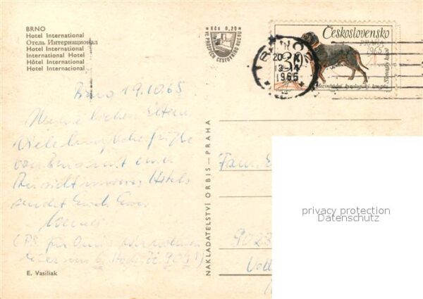 Brno Bruenn Fliegeraufnahme Hotel International – Bild 2