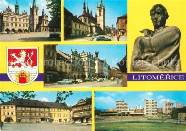 Litomerice Leitmeritz Nordboehmen Rathaus Kirche Hotel Rak