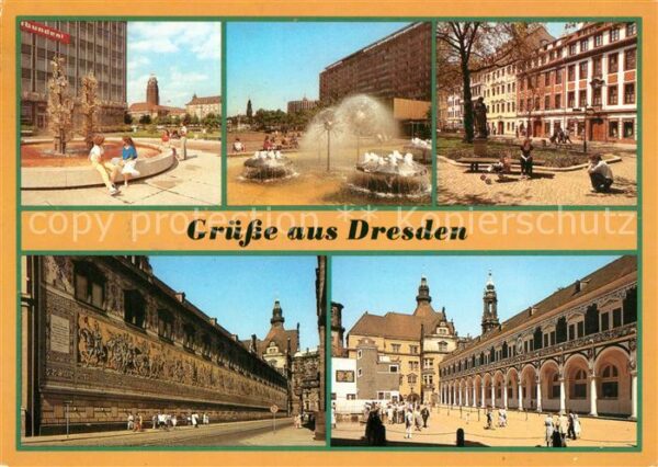 Dresden Glasbrunnen Pirnaischer Platz Prager St