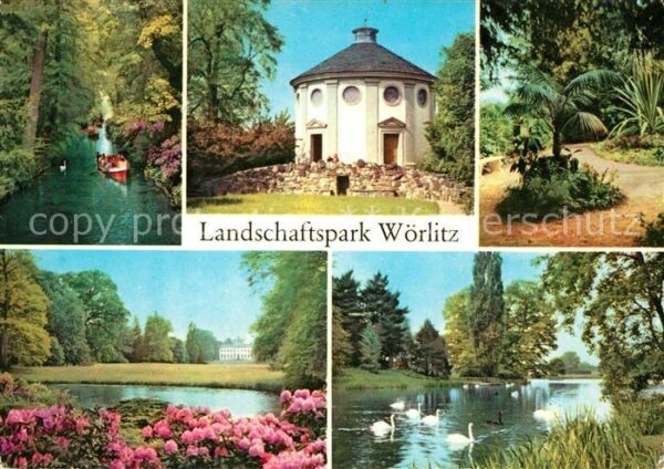 Woerlitz Landschaftspark Kanal Gotisches Haus Ve