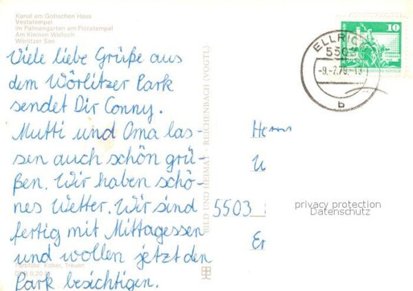 Woerlitz Landschaftspark Kanal Gotisches Haus Ve – Bild 2
