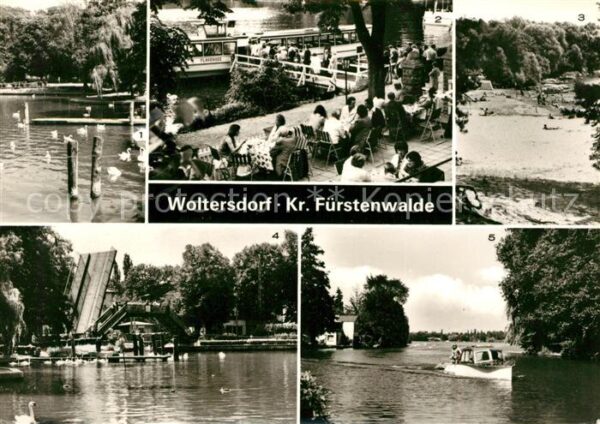 Woltersdorf Erkner Kalksee HO Gaststätte Strandcafe Flaken