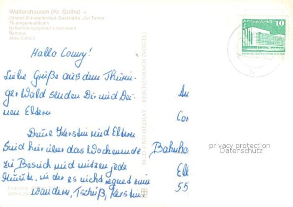 Waltershausen Gotha Schnepfenthal Gaststätte zur Tanne Thür – Bild 2