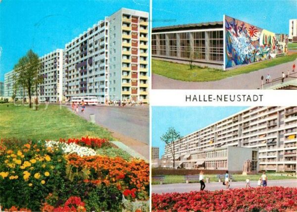 Halle-Neustadt Hochhäuser