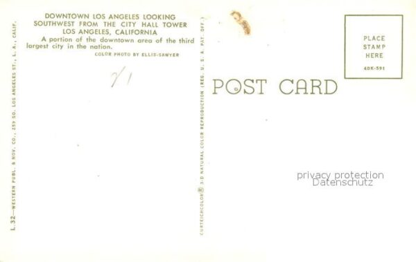 Los Angeles California City Hall Tower – Bild 2