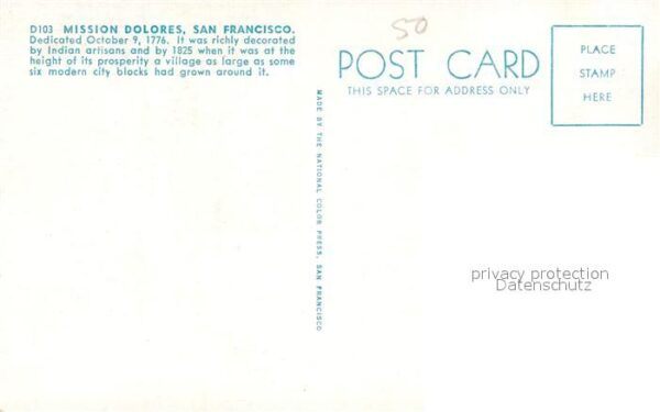 San Francisco California Mission Dolores – Bild 2