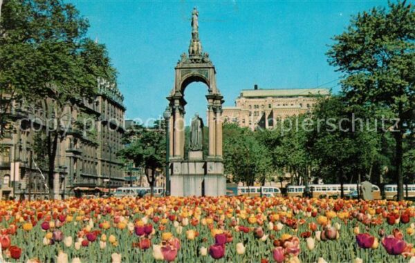 Montreal Quebec Boer War Monument Tulpen Dominian Squar