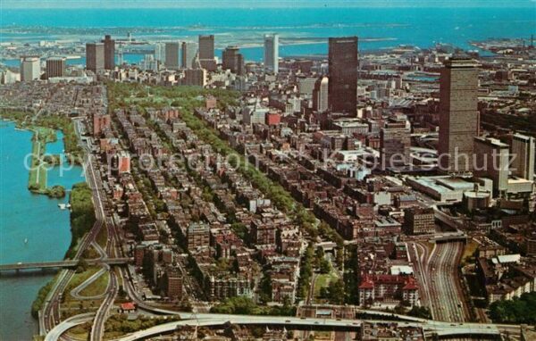 Boston Massachusetts Fliegeraufnahme