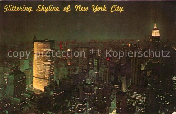 New York City Glittering Skyline