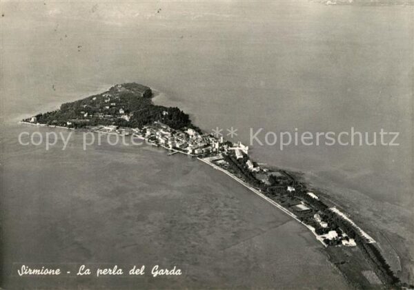 Sirmione Lago di Garda Fliegeraufnahme
