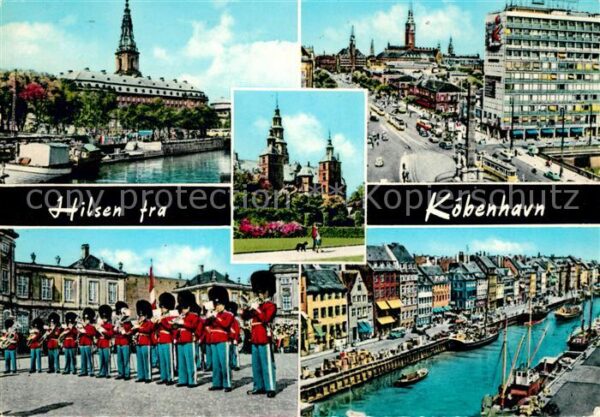 Kobenhavn Musikkorps Hafen Kirche Stadtansicht