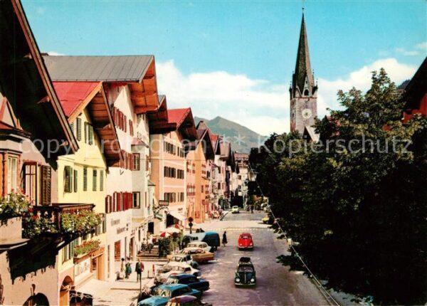 Kitzbuehel Tirol Vorderstadt Kirchturm