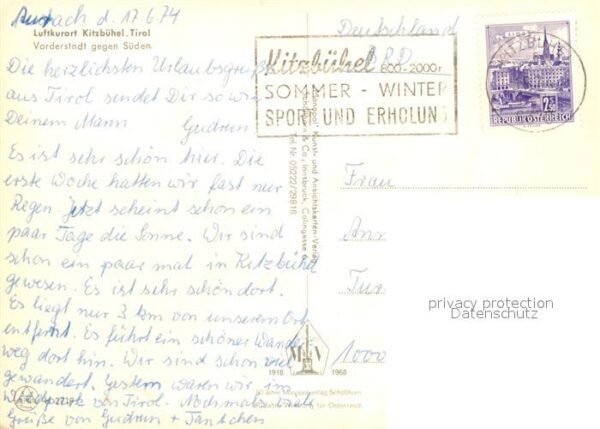 Kitzbuehel Tirol Vorderstadt Kirchturm – Bild 2