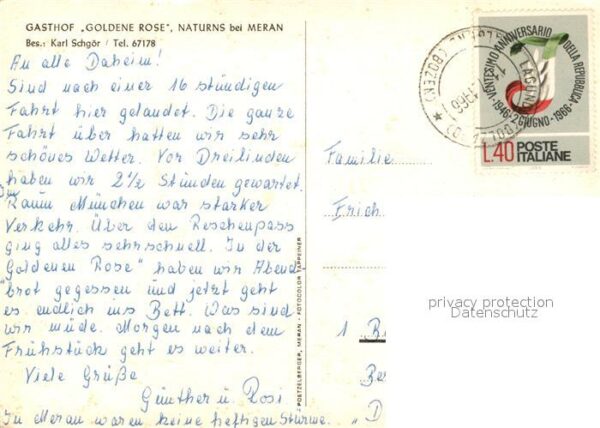 Naturns Gasthof Goldene Rose – Bild 2