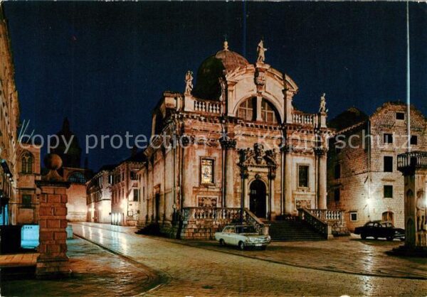 Dubrovnik Ragusa Kirche San Vlaho Nacht