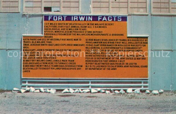 Fort Irwin Facts