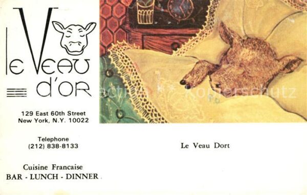 New York City Le Veau d Or Restaurant