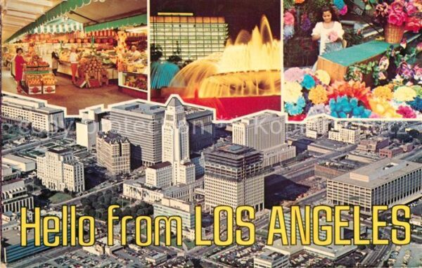 Los Angeles California Farmers Market Flower day Olvera Civic