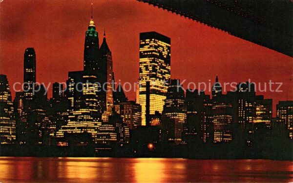 Manhattan New York Lower Manhattan Nacht