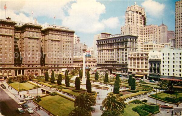 San Francisco California Union Square Admiral George Dewey Monum