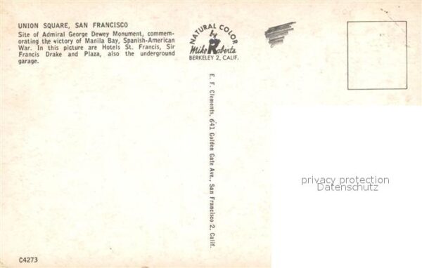 San Francisco California Union Square Admiral George Dewey Monum – Bild 2