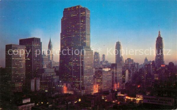 New York City Manhattan RCA Building Chrysler Buildin