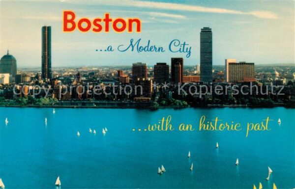 Boston Massachusetts Back Bay Skyline